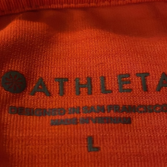 Athleta Pacifica Illumi UPF Fitted Swim Orange LargeTank Top - Picture 6 of 10